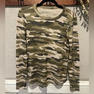Lucky Brand Camouflage Long Sleeve Thermal Shirt